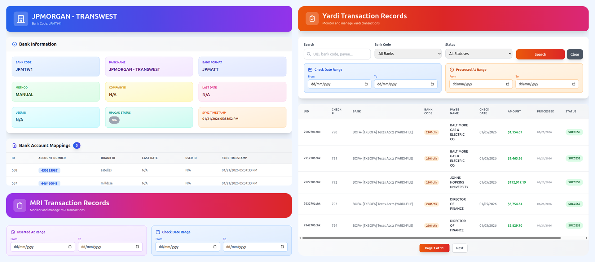 Positive Pay Platform Mockup - 1 Positive Pay Platform Mockup - 1
